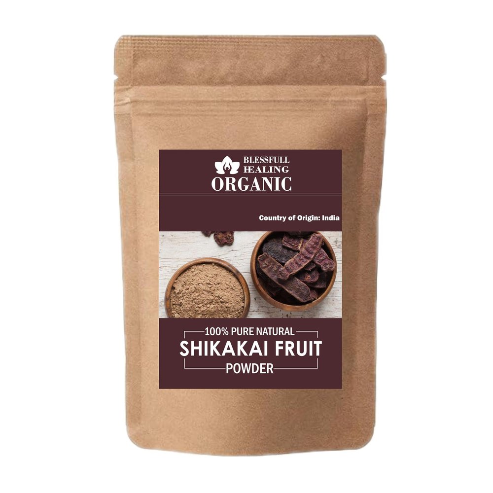 Blessfull Healing Luxury 100% Pure Natural Shikakai Fruit Powder | 100 Gram / 3.52 oz