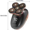 aiqiua Electric Razor, Rechargeable Electric Shaver Waterproof Wet & Dry Rotary Shavers for Men Electric Shaving Razors, Easy to Operate and Store view 2