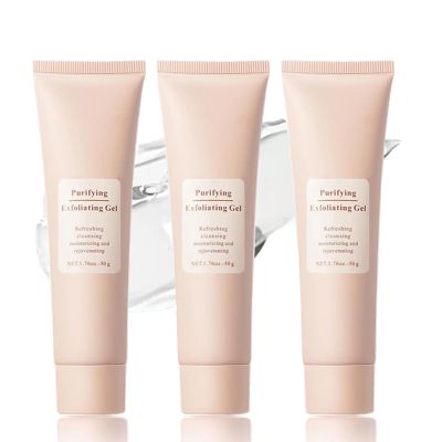 Purifying Exfoliating Gel, Face and Body Exfoliating Scrub Gel, Deep Cleansing Moisturizing Facial Exfoliator for All Skin Types (3pcs)