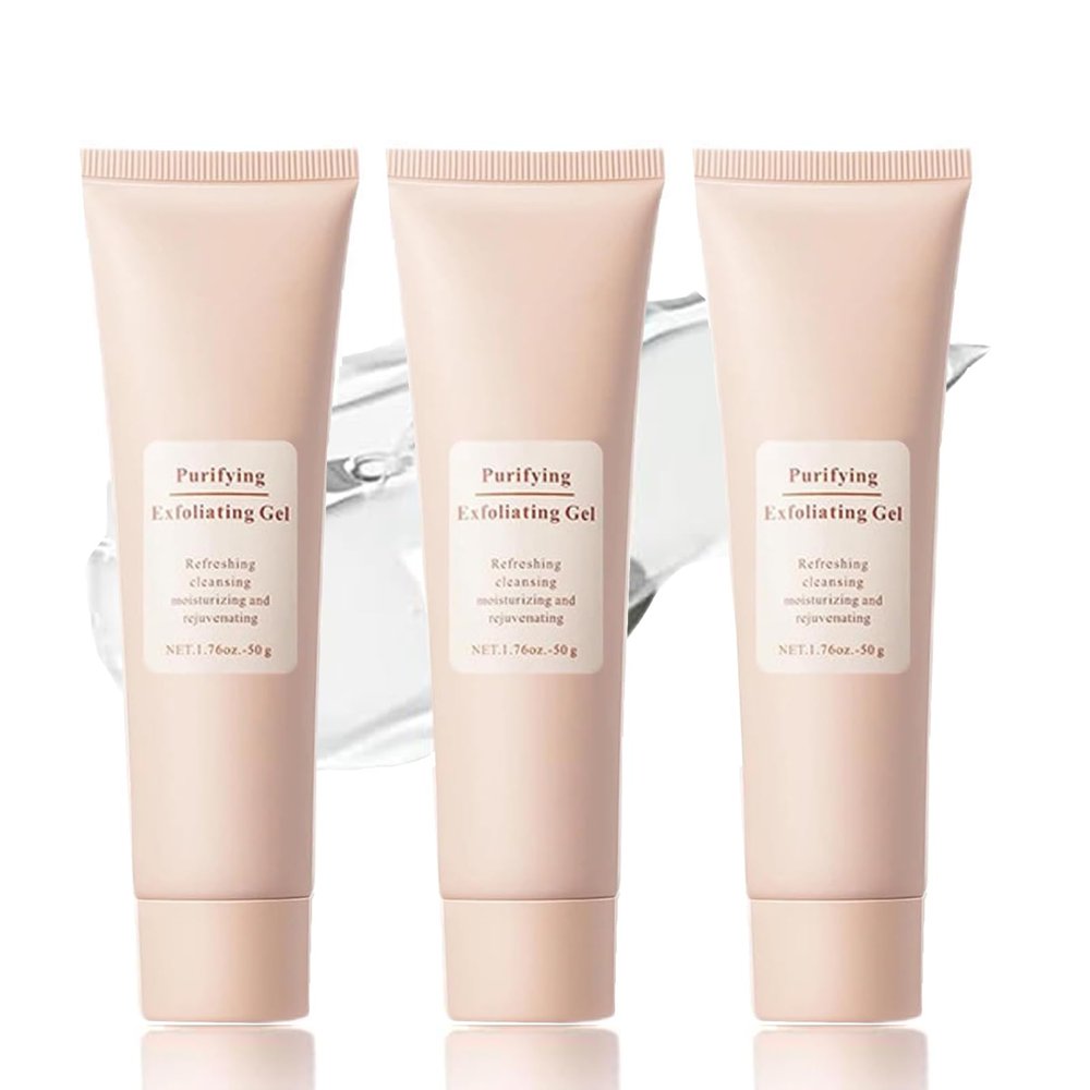 Purifying Exfoliating Gel, Face and Body Exfoliating Scrub Gel, Deep Cleansing Moisturizing Facial Exfoliator for All Skin Types (3pcs)