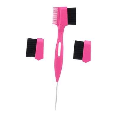 Outanaya 1set Dual-sided Eyebrow Brush Comb Removable Brush for Shaping and Tidying Eyebrows Compact Makeup Tool for Go Use