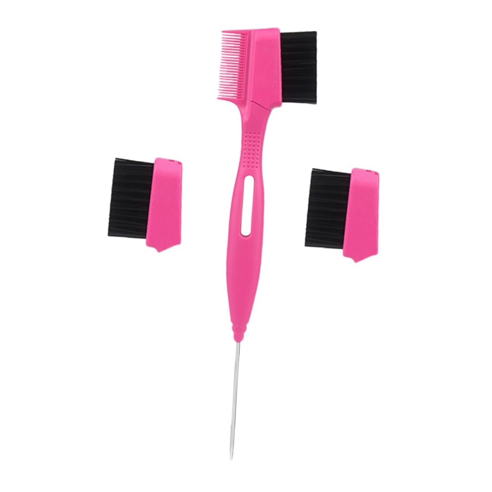 Outanaya 1set Dual-sided Eyebrow Brush Comb Removable Brush for Shaping and Tidying Eyebrows Compact Makeup Tool for Go Use