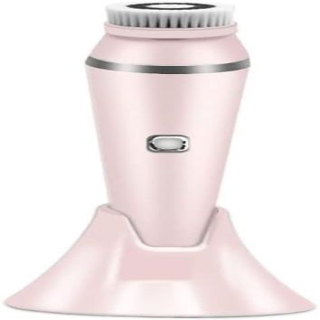 aiqiua Facial Cleansing Brush, Electric Brushes Spin Cleanser, Facial Spin Brush, Waterproof, 4 Brush Heads, Face Brush for Exfoliation and Deep Cleaning The for Women (Color : Pink)