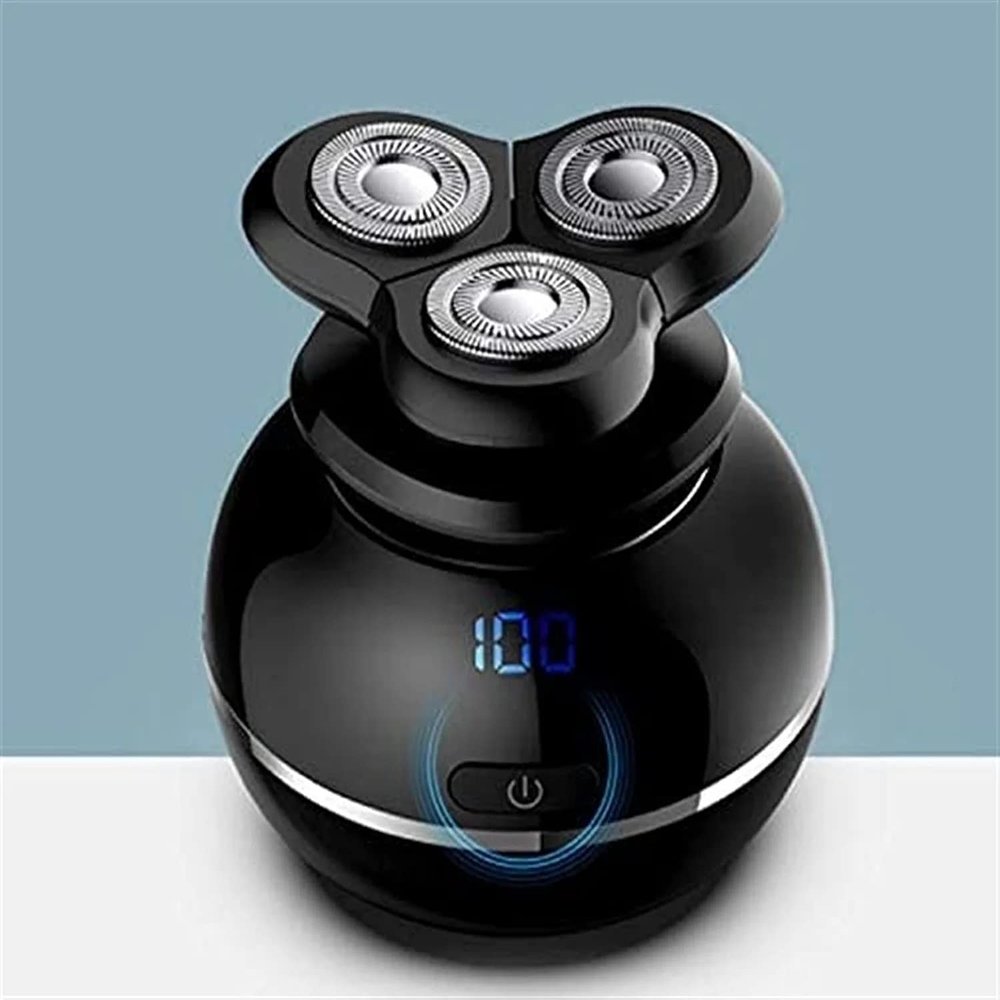 aiqiua Electric Shavers for Bald Men Head - Waterproof, Faster-Charging, LED Display, Rechargeable, Cordless Rotary Razor Easy to Operate and Store