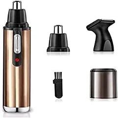 aiqiua Nose Hair Trimmer-Professional Painless Ear and Nose Hair Trimmer for Men and Women, Waterproof Dual Edge Blades for Easy Cleaning, Easy to use Unisex