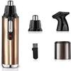 aiqiua Nose Hair Trimmer-Professional Painless Ear and Nose Hair Trimmer for Men and Women, Waterproof Dual Edge Blades for Easy Cleaning, Easy to use Unisex view 1