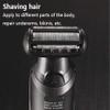 aiqiua 6 in 1 Rechargeable Waterproof Electric Shaver, Electric Shaver with Precision Trimmer, Hair Clippers,Rechargeable, Easy to Operate and Store view 4