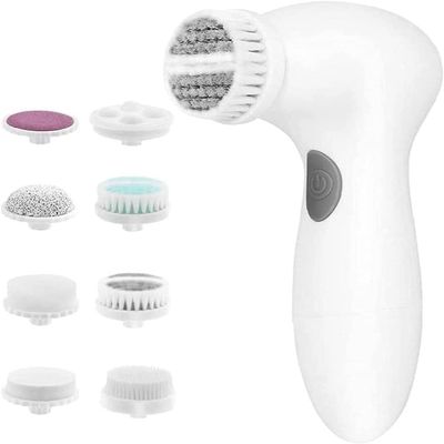 aiqiua 8 in 1 Facial Cleansing Brush Waterproof Skin Brush with 8 Heads Electric Face Scrubber for Exfoliating, Massaging and Deep Cleansing Women The Perfect Gift for Women