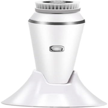aiqiua Facial Cleansing Brush, Electric Brushes Spin Cleanser, Facial Spin Brush, Waterproof, 4 Brush Heads, Face Brush for Exfoliation and Deep Cleaning The for Women (Color : White)