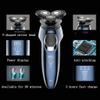 aiqiua Dry Wet Waterproof Mens Rotary Facial Shaver, Face Shaver Cordless Travel USB Rechargeable with Beard Trimmer Easy to Operate and Store view 4