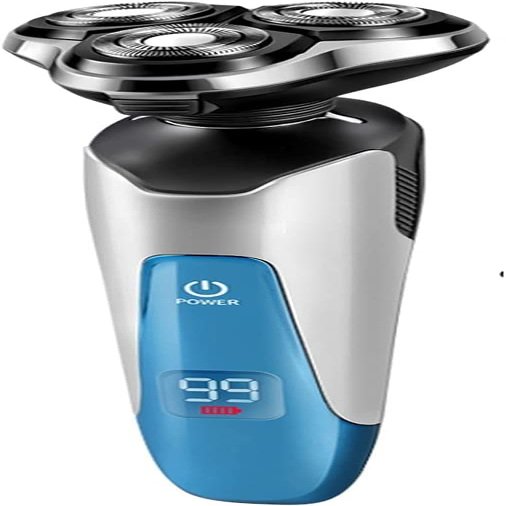 aiqiua Electric Shavers for Men, Dry Wet Waterproof Mens Rotary Facial Shaver, Face Shaver Cordless Travel USB Rechargeable Easy to Operate and Store