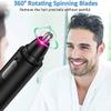 aiqiua Ear and Nose Hair Trimmer, Trimmer & Detailer for Hygienic Grooming with Rinseable, Interchangeable Heads for Eyebrows, Nose, Ears, Unisex view 2