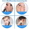 aiqiua Ear and Nose Hair Trimmer, Trimmer & Detailer for Hygienic Grooming with Rinseable, Interchangeable Heads for Eyebrows, Nose, Ears, Unisex view 3