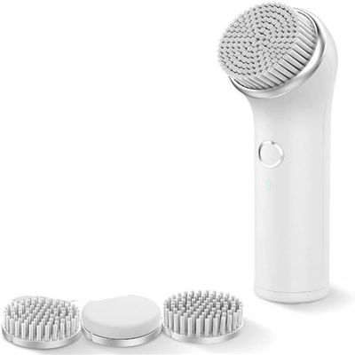 aiqiua Electric Facial Cleansing Brush, USB Rechargeable IPX7 Waterproof Face Brush with 3 Brush Heads, 2 Speed Modes Spin Brush for Deep Cleansing, Exfoliating The Perfect Ideal Gift