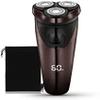 aiqiua Rechargeable Waterproof Electric Shaver Wet Electric Shaving Razors with Pop-up Trimmer, Time Display, More accurately Read and fit Your face and Neck view 1