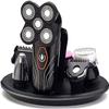 aiqiua Men's 5-in-1 USB Rechargeable Shaver Waterproof Electric Shaver Grooming Kit with Hair ClipperNose Hair TrimmerFacial Brush Easy to Operate and Store view 1