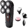 aiqiua Men's 5-in-1 USB Rechargeable Shaver Waterproof Electric Shaver Grooming Kit with Hair ClipperNose Hair TrimmerFacial Brush Easy to Operate and Store view 2