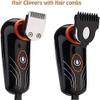 aiqiua Men's 5-in-1 USB Rechargeable Shaver Waterproof Electric Shaver Grooming Kit with Hair ClipperNose Hair TrimmerFacial Brush Easy to Operate and Store view 3