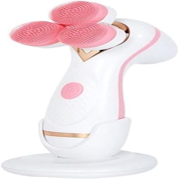 aiqiua Facial Cleansing Brush, Electric Face Brush Scrubber Rechargeable Facial Exfoliator, Waterproof Spin Cleanser for Exfoliating, Massaging and Deep Cleansing The Perfect Ideal Gift (Color : A)