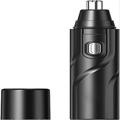 aiqiua Ear and Nose Hair Trimmer for Men,Professional USB Rechargeable Nostril Nasal Hair Vacuum Cleaning System, Lightweight Waterproof Easy to use, Unisex,