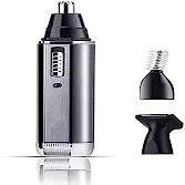 aiqiua Ear Nose Hair Trimmer Rechargeable Electric Facial Hair Trimmer,Professional Waterproof for Nose Ear, Wet/Dry Nose Hair Clipper, Easy to use, Unisex,