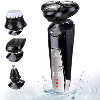 aiqiua Electric Shavers for Men Bald Head Shaver LED Mens Electric Shaving Razors Rechargeable Cordless Wet Dry Rotary More accurately Read and fit