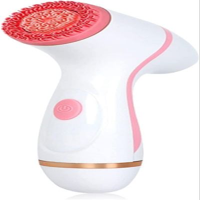 aiqiua Silicone Facial Cleansing Brush, 3 in 1 Electric Facial Cleansing Brush, USB Charging Waterproof 2-Speed Adjustment Rotating Face Brush Ideal Gift for Women (Color : Red)