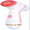 aiqiua Silicone Facial Cleansing Brush, 3 in 1 Electric Facial Cleansing Brush, USB Charging Waterproof 2-Speed Adjustment Rotating Face Brush Ideal Gift for Women (Color : Red) view 1