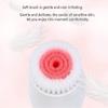 aiqiua Silicone Facial Cleansing Brush, 3 in 1 Electric Facial Cleansing Brush, USB Charging Waterproof 2-Speed Adjustment Rotating Face Brush Ideal Gift for Women (Color : Red) view 4