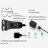aiqiua Electric Razor, Rechargeable Electric Shaver Waterproof Wet & Dry Rotary Shavers for Men Electric Shaving Razors with Pop-up Trimmer, view 2