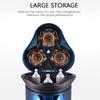 aiqiua Rechargeable Electric Shaver with Pop-Up Trimmer, IPX7 Waterproof Shavers Rechargeable 3D Rotary Razor ShaverEasy to Operate and Store view 3