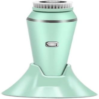 aiqiua Facial Cleansing Brush, Electric Brushes Spin Cleanser, Facial Spin Brush, Waterproof, 4 Brush Heads, Face Brush for Exfoliation and Deep Cleaning The Perfect Gift for Women (Color : Green)
