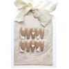 French Love Whitening Handmade Nail Wearing Style Long Ladder Wearable Nail Patch Finished False Nail Patch 10PCS (Size : S) view 3