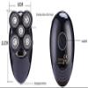 aiqiua 4 in1 Mens Electric Razor,Dry Wet Waterproof Man Rotary Shaver,Portable Facial Cordless Shaver Travel Easy to Operate and Store view 2