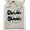 Handmade wearing nail patches, black gold, sweet and cool style, short wearable fake nails, detachable 10PCS (Size : XS) view 2