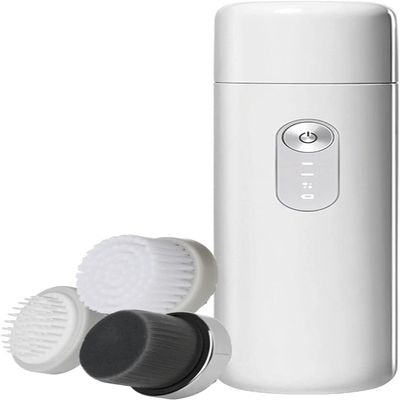aiqiua Facial Cleansing Brush, Facial Brush Electric Face Cleansing Brush with 3 Brush Heads,USB Rechargeable,Facial Cleanser Brush for Massaging Ideal Gift for Women