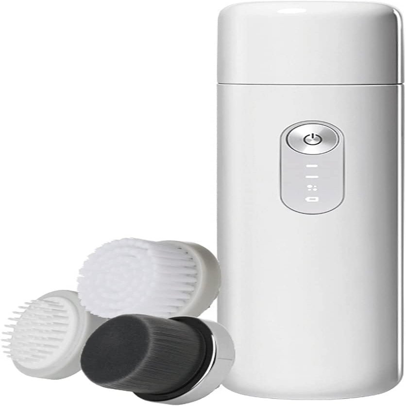 aiqiua Facial Cleansing Brush, Facial Brush Electric Face Cleansing Brush with 3 Brush Heads,USB Rechargeable,Facial Cleanser Brush for Massaging Ideal Gift for Women