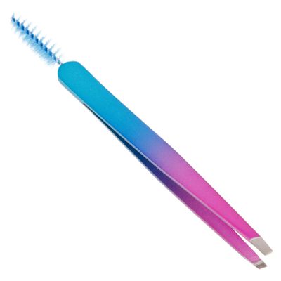 FOMIYES Stainless Steel Eyebrow Eyebrow Clip Eyebrow with Brush Eyebrow Tool Eyebrow, 12.00X1.00X0.80CM
