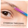 FOMIYES Stainless Steel Eyebrow Eyebrow Clip Eyebrow with Brush Eyebrow Tool Eyebrow, 12.00X1.00X0.80CM view 3