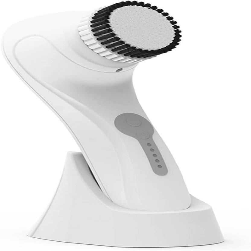 aiqiua Facial Cleansing Brush, 4-Speed Manual Speed Rechargeable Waterproof Facial Brush, Electric Facial Cleansing Brush for Cleansing and Exfoliating The Perfect Ideal Gift