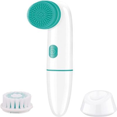 aiqiua Facial CleanserSilicone Electric Facial Cleanser Face Cleansing Brush Exfoliation Care Kit The Perfect Ideal Gift