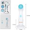 aiqiua Facial Cleansing Brush, IPX6 Waterproof Facial Spin Brush with 3 Rotating Brush Heads, USB Rechargeable, 4 Speed Modes for Cleansing, Exfoliating The Perfect Gift for Women (Color : A) view 3