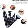 aiqiua Ear and Nose Hair Trimmer Clipper for Men & Women, 4 in 1, Rechargeable Professional Eyebrow Trimmer, Waterproof Painless Facial Hair Remover, Unisex view 3