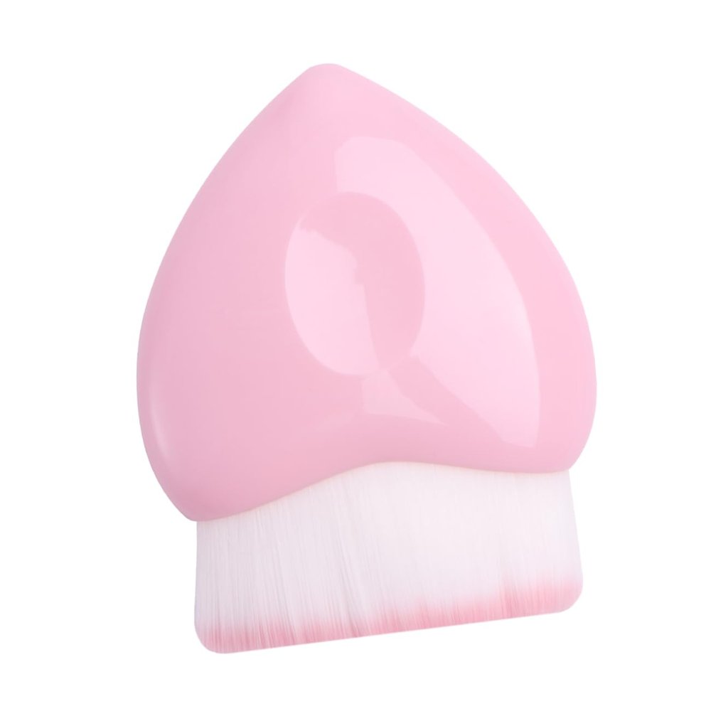 Didiseaon Heart Shape Foundation Brush Pink Handle Soft Makeup Brush for Face Powder Blush Cosmetics Tools for Eyes Cheeks Eyebrows