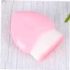 Didiseaon Heart Shape Foundation Brush Pink Handle Soft Makeup Brush for Face Powder Blush Cosmetics Tools for Eyes Cheeks Eyebrows view 2
