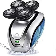 aiqiua Electric Shaver for Men, 5 in 1 Head Shavers for Bald Men Electric Rotary Razor Beard Trimmer Grooming Kit Waterproof, Easy to Operate and Store