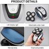 aiqiua Electric Shaver for Men, 5 in 1 Head Shavers for Bald Men Electric Rotary Razor Beard Trimmer Grooming Kit Waterproof, Easy to Operate and Store view 4