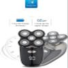 aiqiua 5-in-1 Bald Head Shaver & Grooming Kit Cordless and Rechargeable Wet/Dry 5 Head 5D Shaver, More accurately Read and fit Your face and Neck view 3