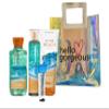 White Barn - Bath & Body Works -Deluxe Gift Set 4 Piece Bundle - Full Size and Gift Bag Hello Gorgeous (at The Beach) view 1