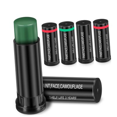 Didiseaon 6pcs Eye Black Sticks for Sports Makeup Anti-glare Face Paint for Football Baseball and Soccer Athletes Includes Black Green Brown Sticks
